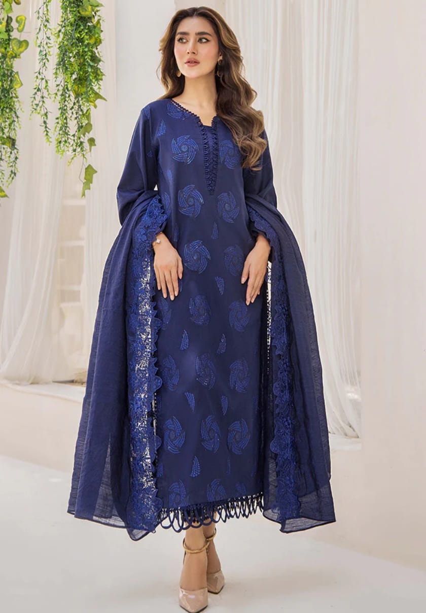 Baharan Cotton embroidered Party wear Readymade Suit