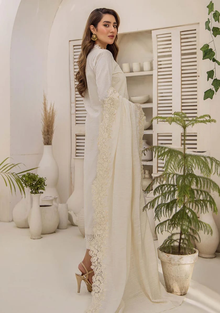 Baharan Cotton embroidered Party wear Readymade Suit
