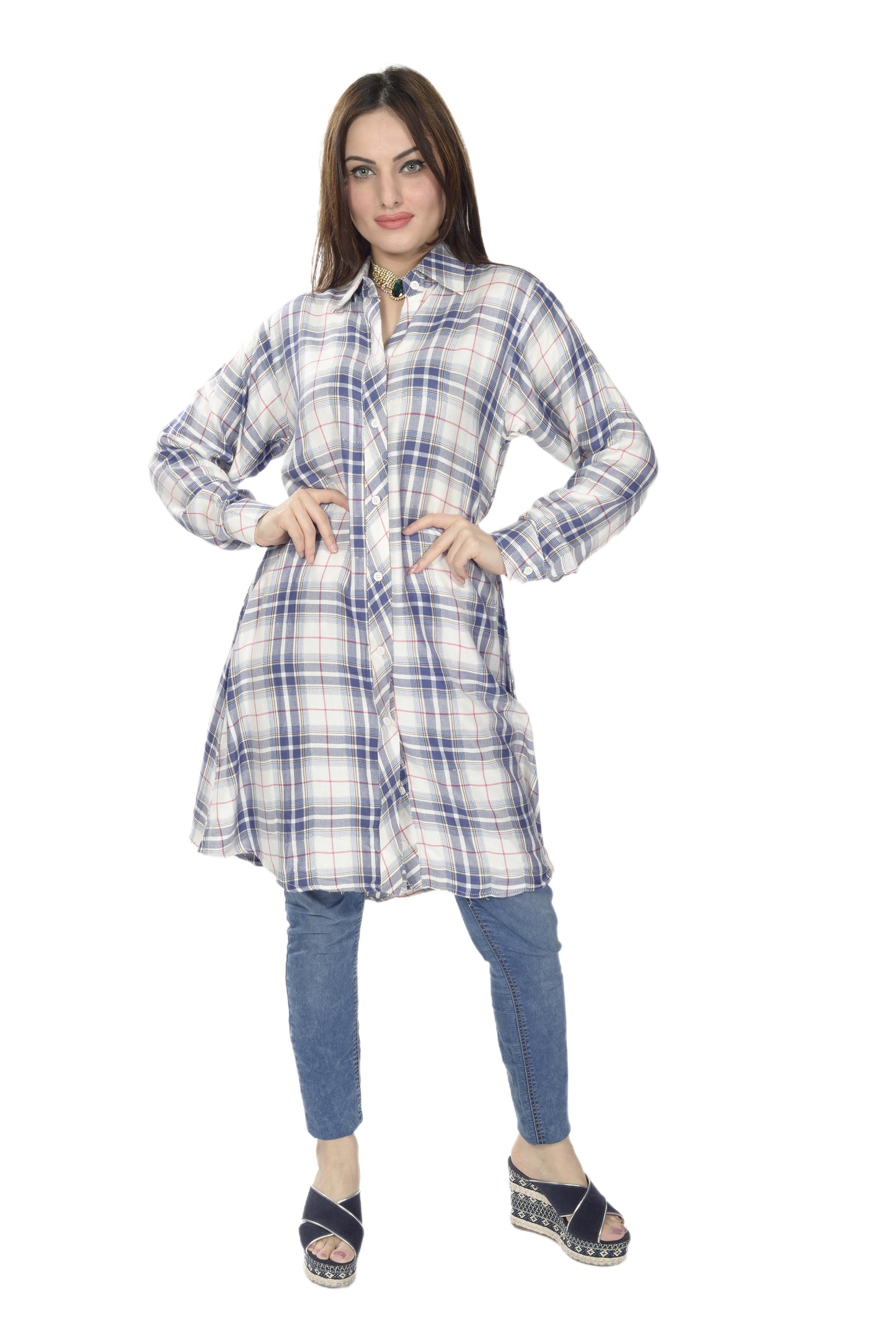 Andaaz New Western Checks Top