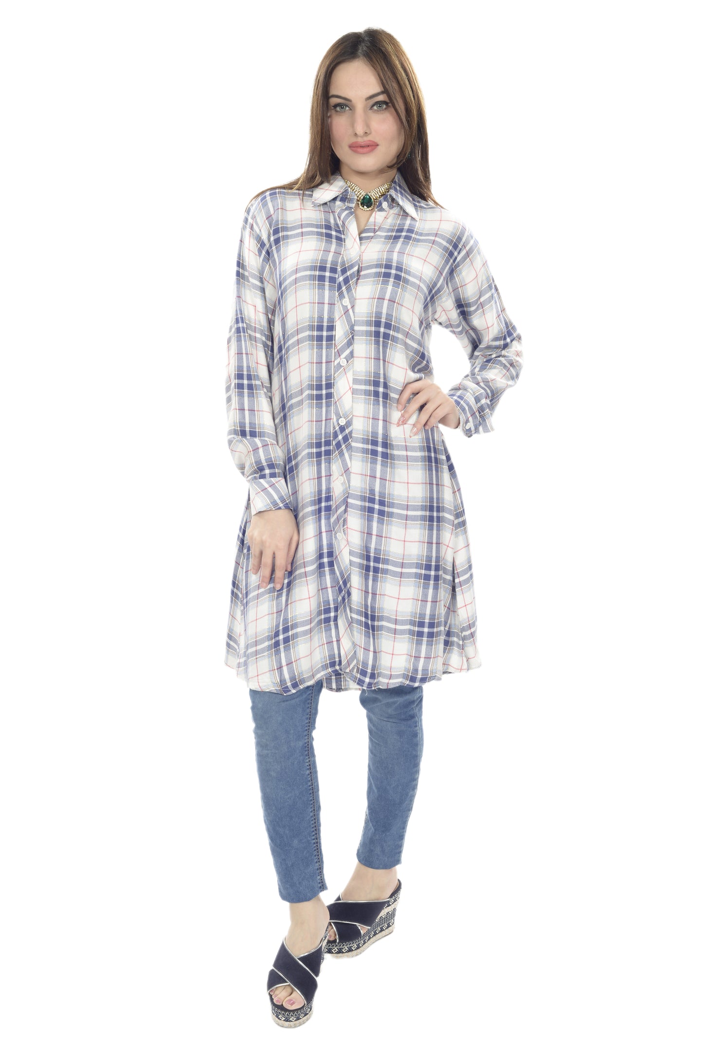 Andaaz New Western Checks Top
