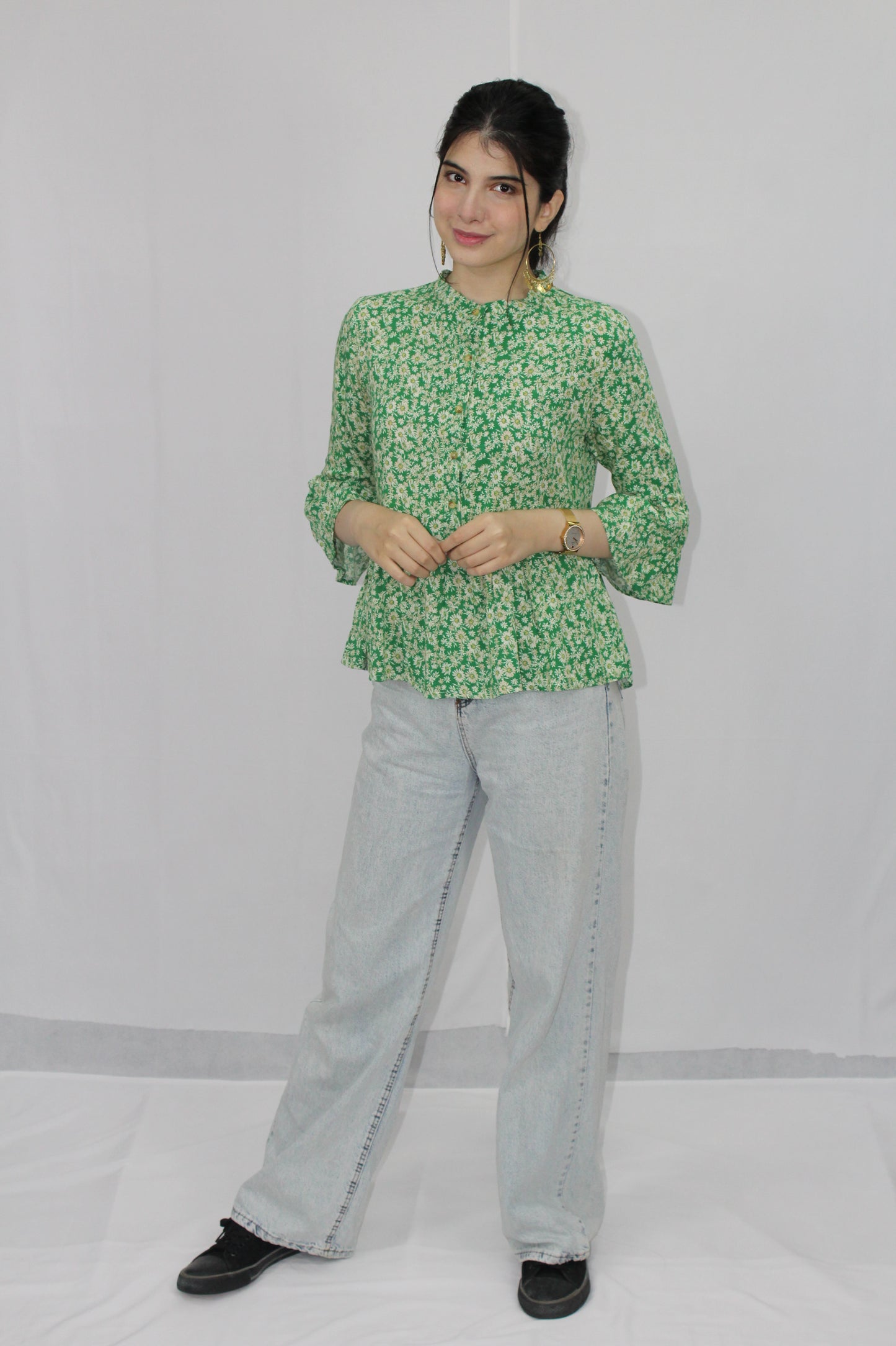 Top Printed Frill