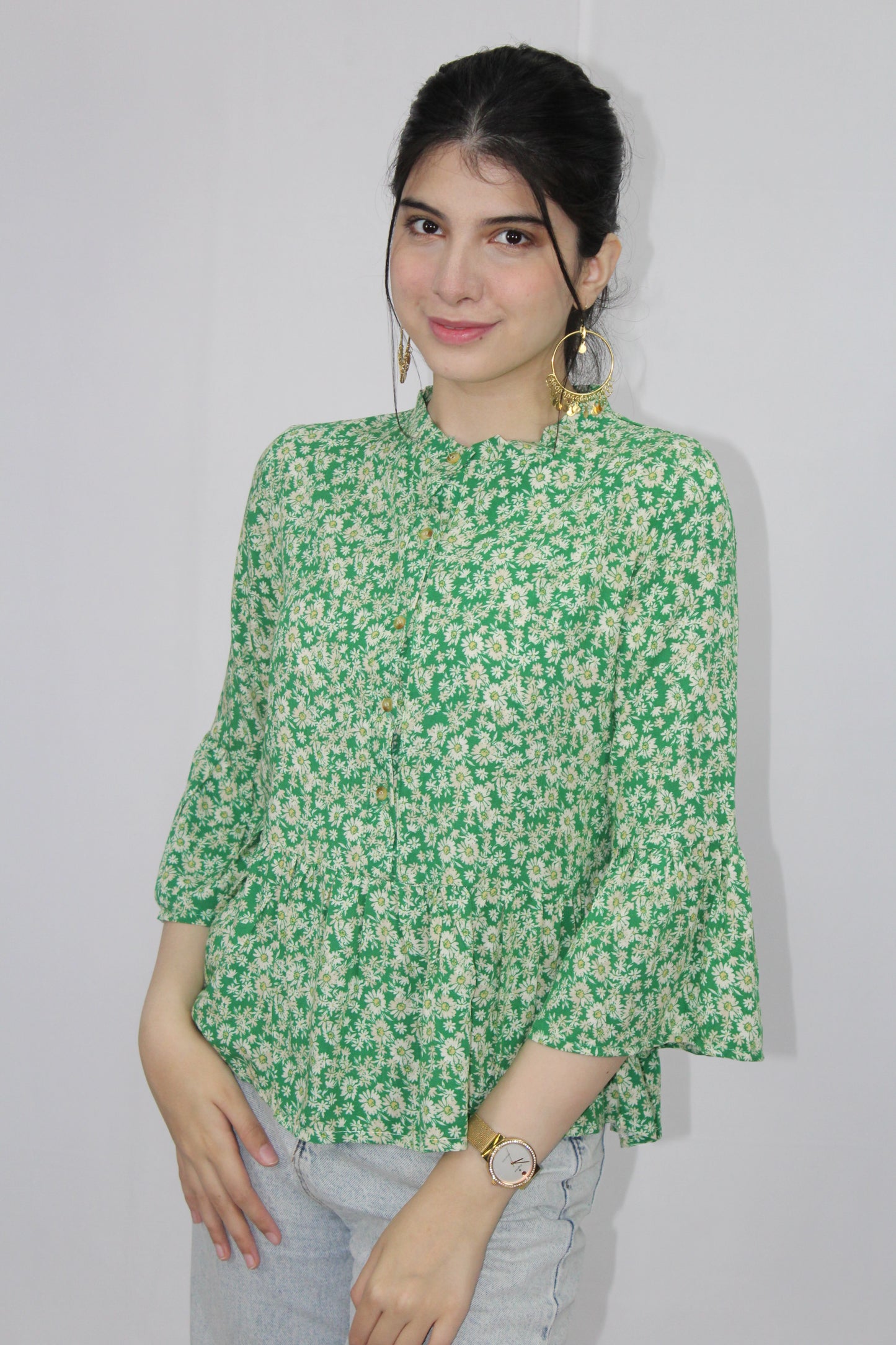 Top Printed Frill