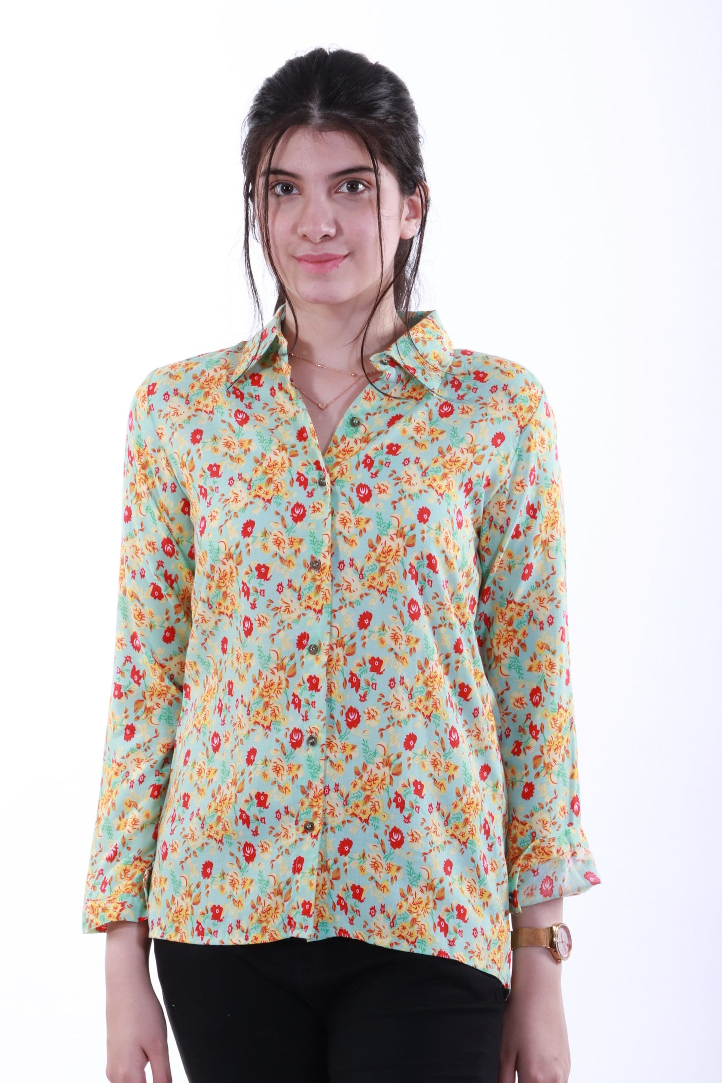 New western short top shirt style