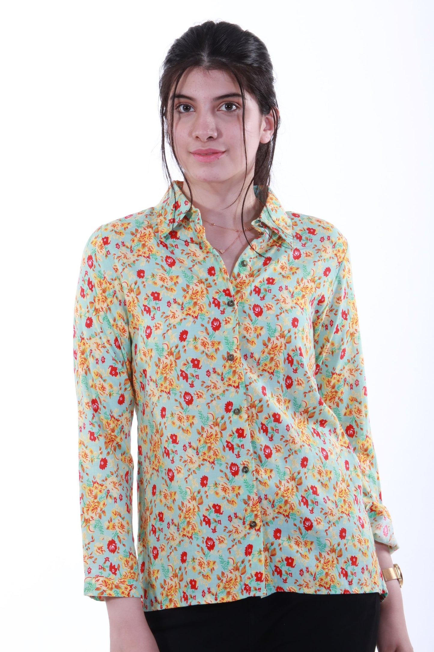 New western short top shirt style