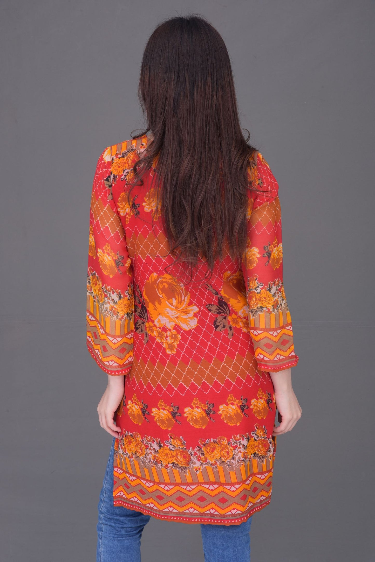 Synthetic Chiffon Readymade Kurti