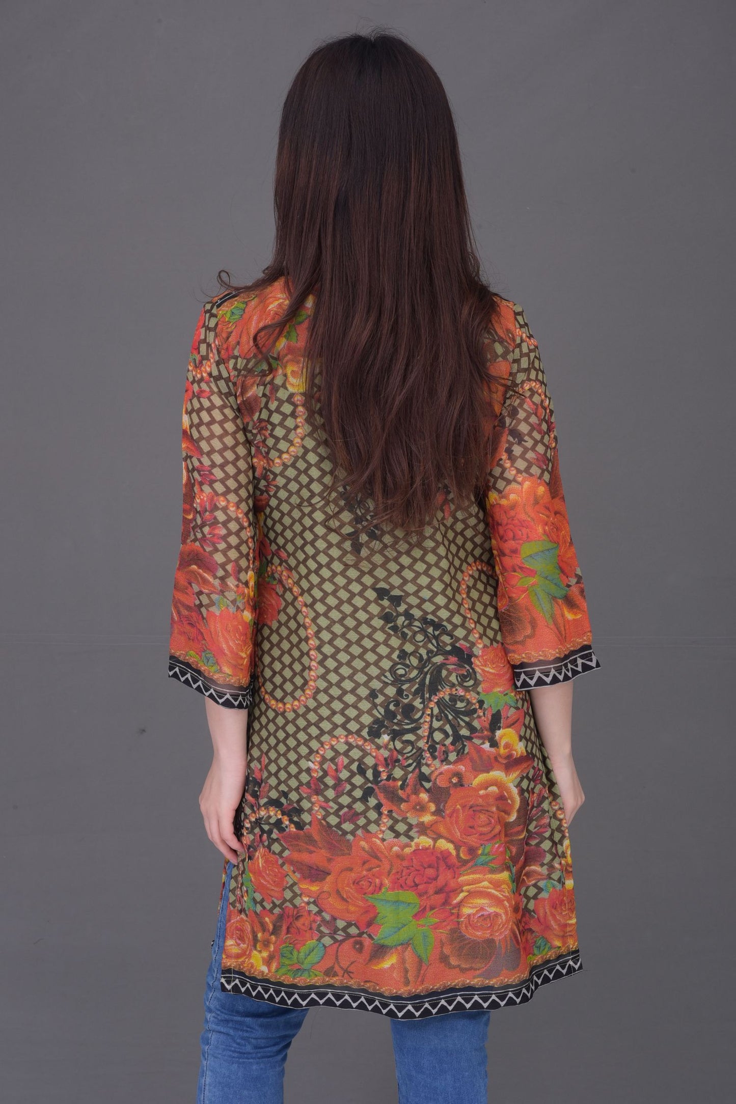 Synthetic Chiffon Readymade Kurti