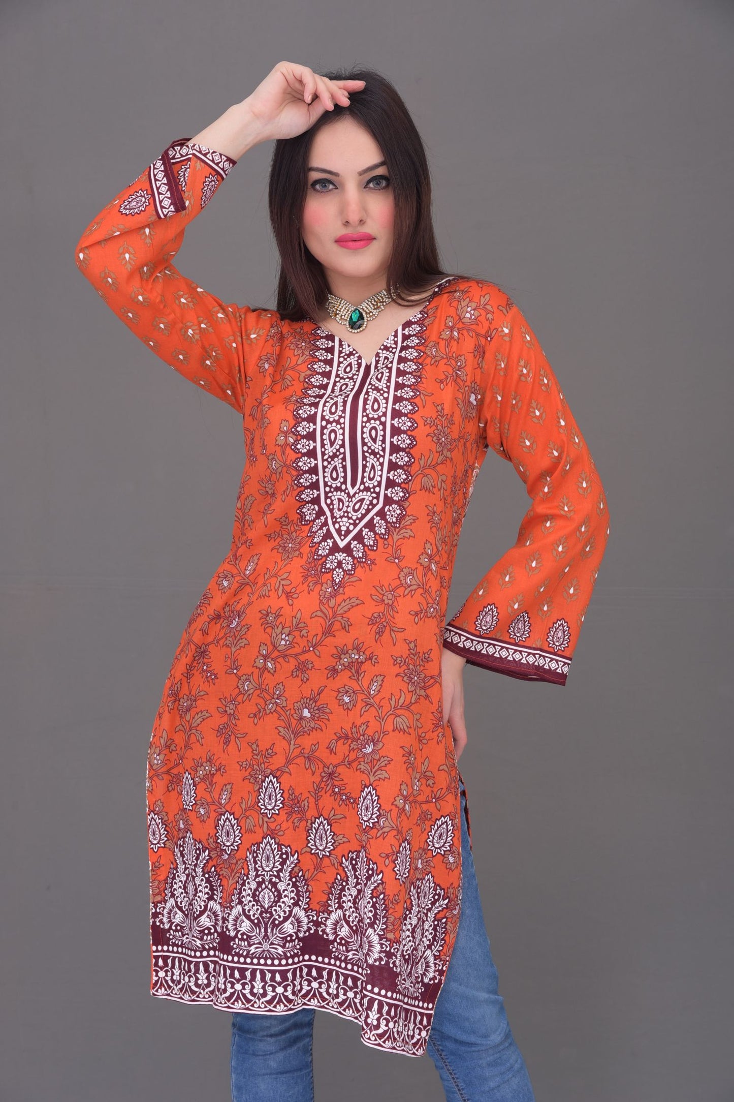 Printed Lawn Readymade Kurti
