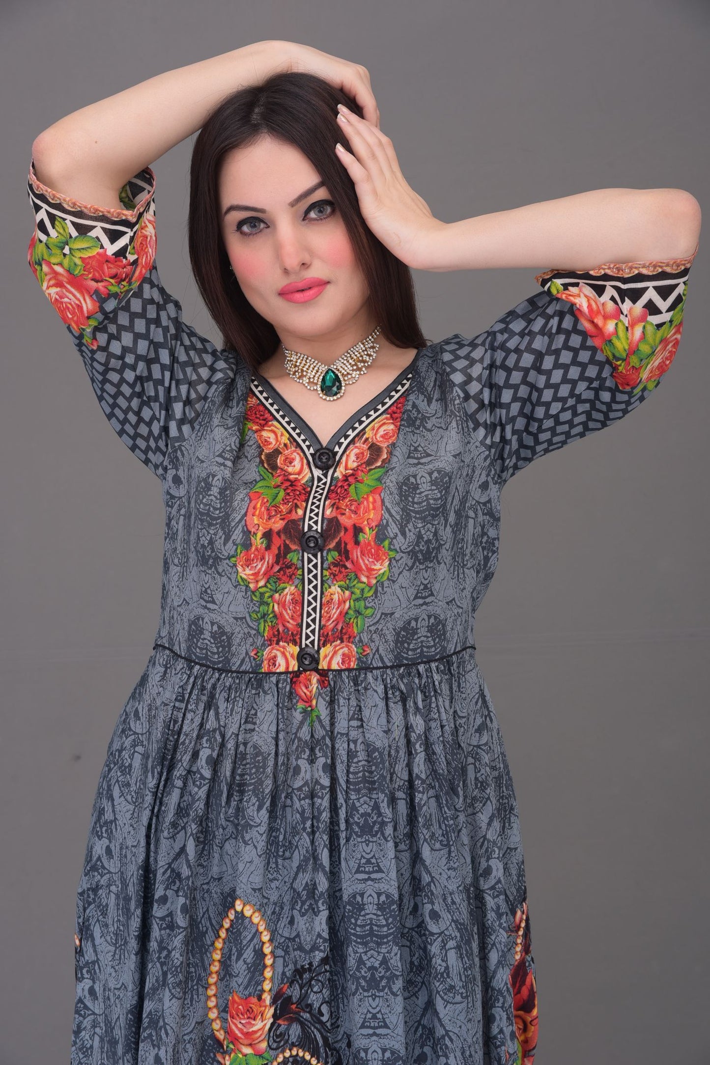 Printed Lawn Readymade Kurti
