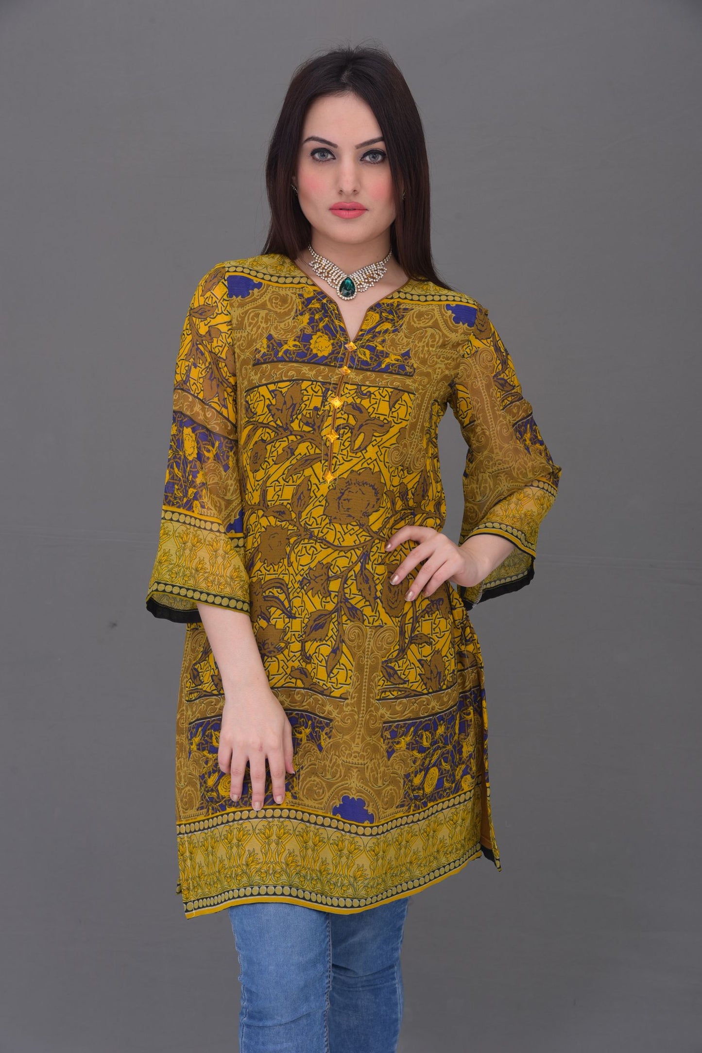 Synthetic Chiffon Readymade Kurti