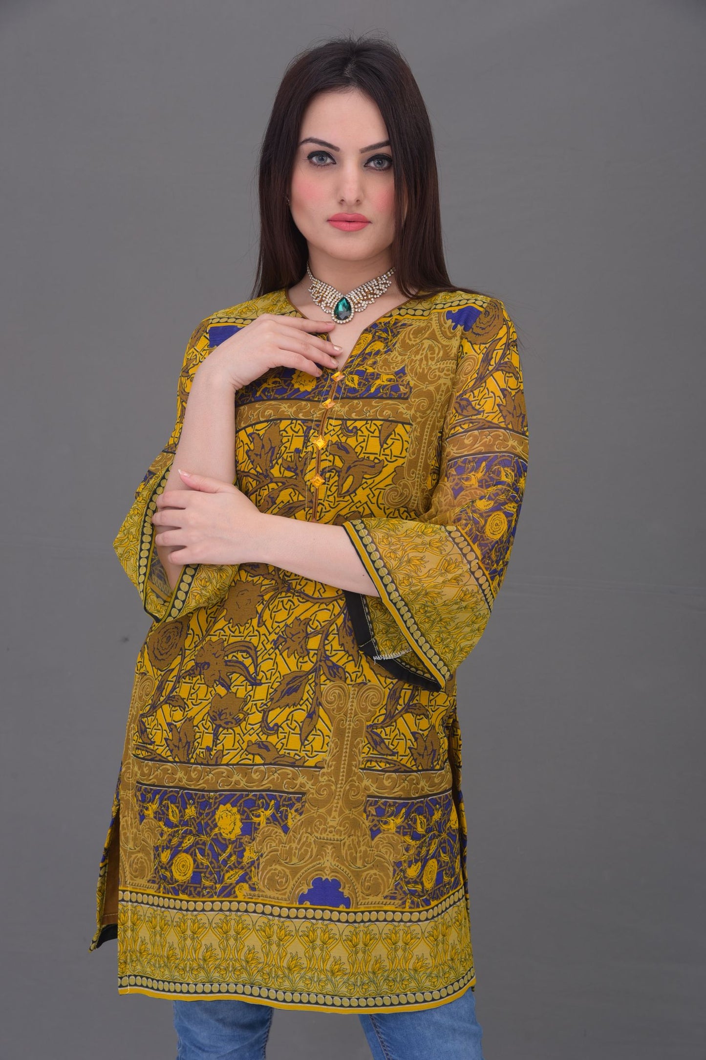 Synthetic Chiffon Readymade Kurti