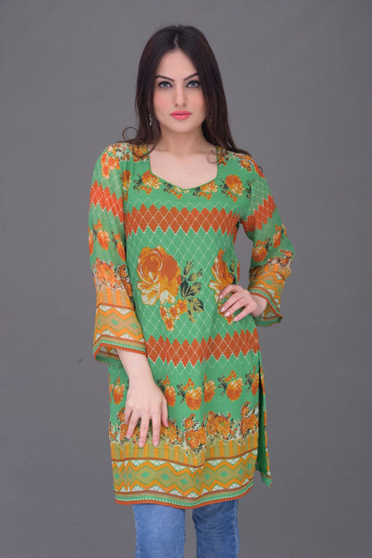 Synthetic Chiffon Readymade Kurti