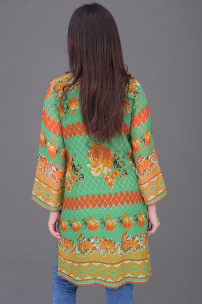 Synthetic Chiffon Readymade Kurti