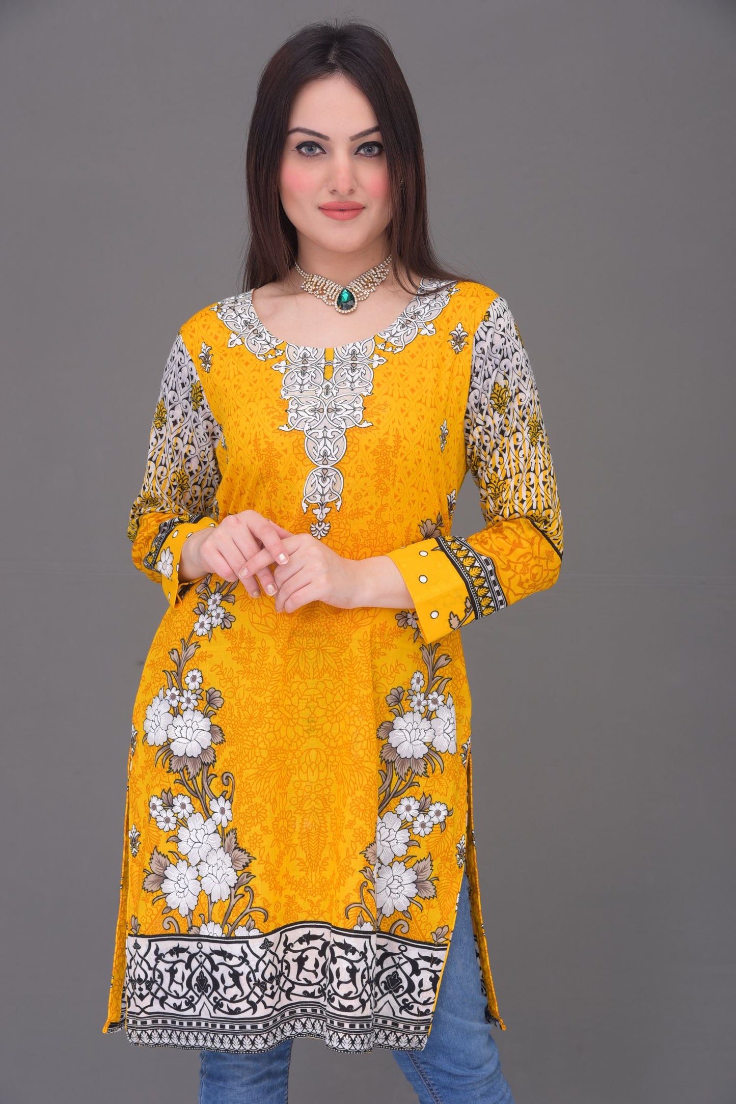 Printed Lawn Readymade Kurti