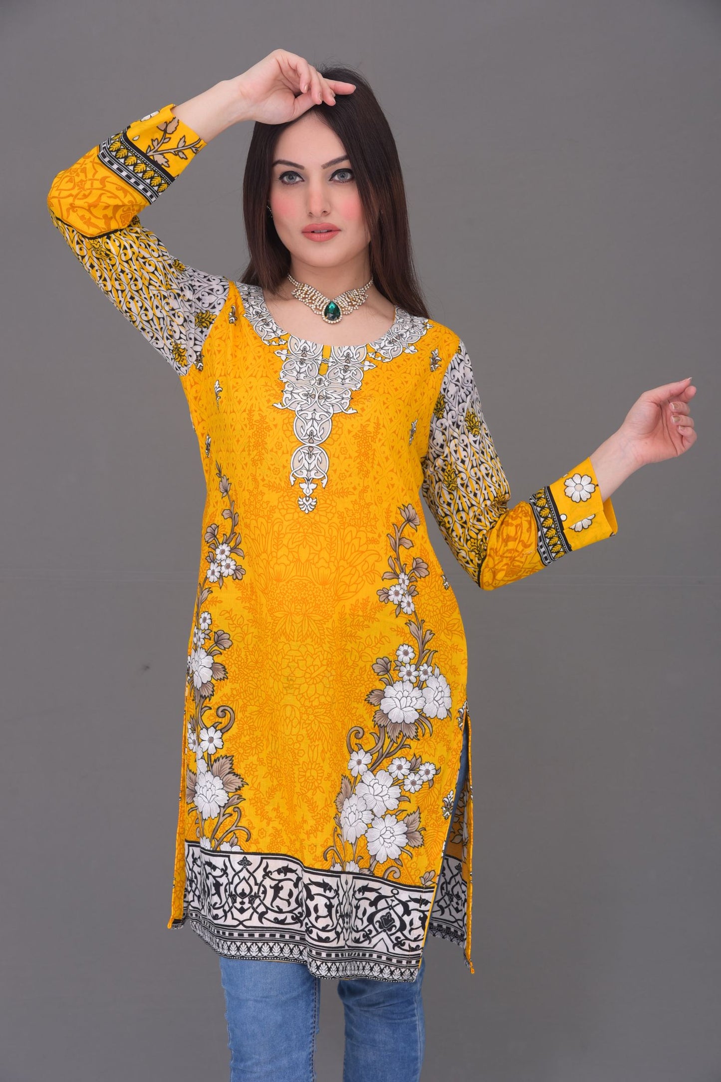Printed Lawn Readymade Kurti