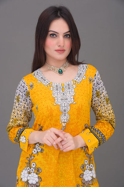 Printed Lawn Readymade Kurti