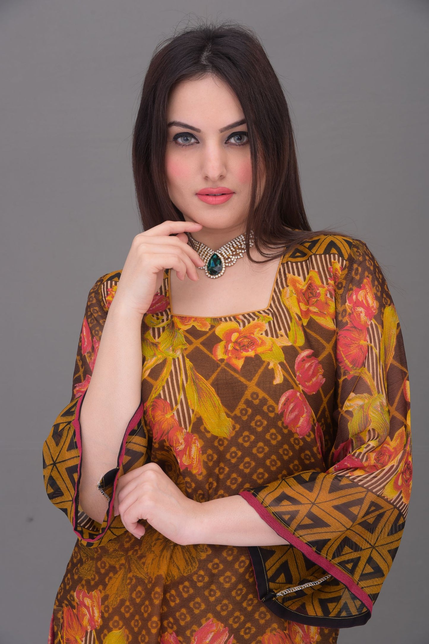 Synthetic Chiffon Readymade Kurti